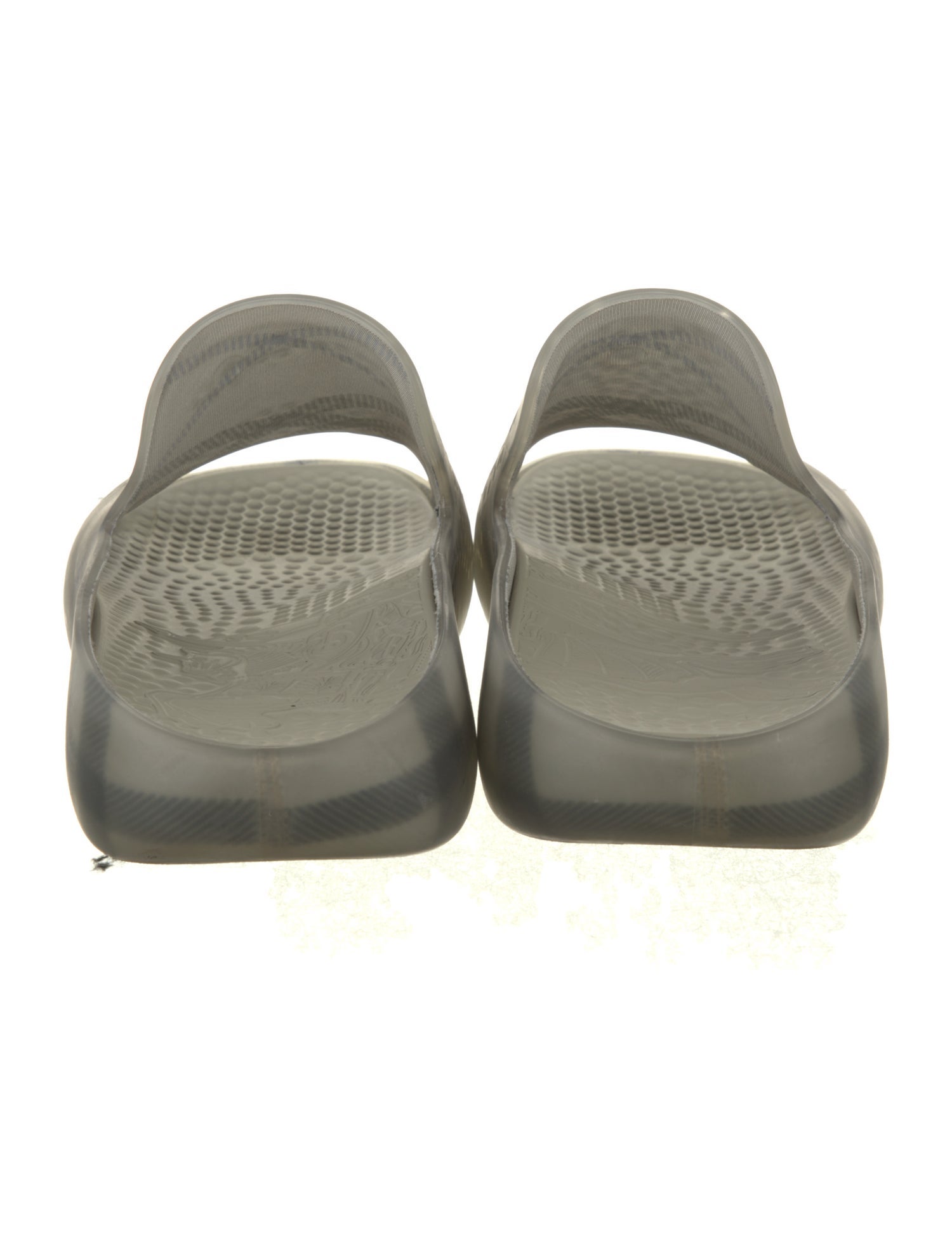 Burberry Rubber Plaid Print Slides